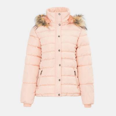 I Saw It First Анорак I Saw It First Women's ISIF Detachable Hood Fur Trim Sherpa Lined Parka - Pink