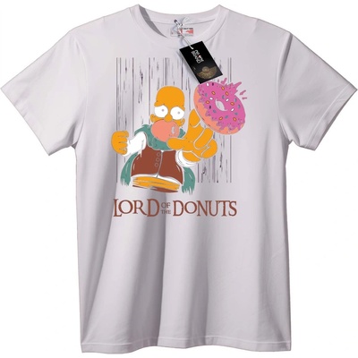 NOONEBRAND Тениска Homer Господар на Понички - 4XL, White