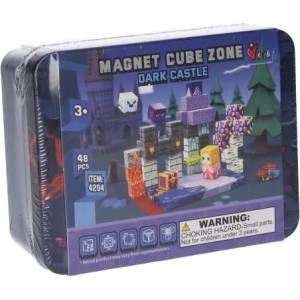 Wiky Конструктор Magnet Cube Zone - Тъмен замък 48 части (060664)