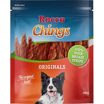 Rocco Chings maškrty zo sušeného mäsa kačacie prsia plátky 250 g