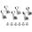 Gotoh SG381 MG 07 6L C Chrome Тунинг част за китара (SG381 MG 07 6L C)