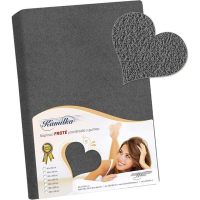 Bellatex Prostěradlo froté modré šedé 140x200