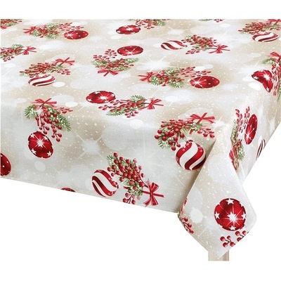Bellatex Obrus VIANOCE 120x140 cm vianočné gule a cezmína
