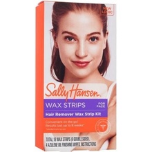 Sally Hansen Wax Hair Remover Wax Strip Kit For Face depilačné voskové pásiky na tvár a iné malé plochy 18 ks pre ženy