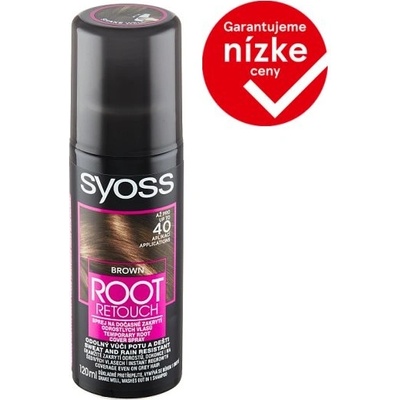 Syoss Root Retouch Sprej na dočasné zakrytie odrastených vlasov hnedý 120 ml