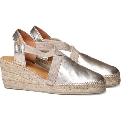 TONI PONS Tossa Wedge Espadrilles - Silver (Gold)