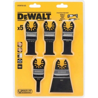 DeWALT DT20732 Sada nářadí s oscilačními čepelemi 5 ks