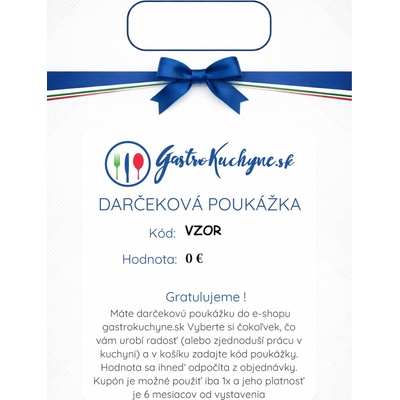 Darčeková poukážka - kupón 500 €