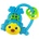 Baby Mix Детска дрънкалка със звук Baby Mix Маймунка синя (16824)