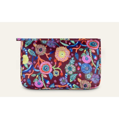 Oilily kosmetická taška Colle MEOIL0D01-216 vínová s barevnými květy