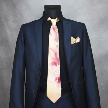 Hodvábna kravata + vreckovka Limited 21