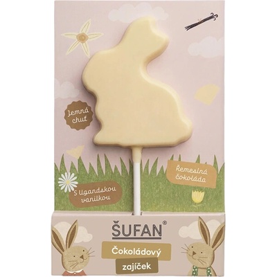 Šufan Čokoládový zajíček z bílé čokolády s vanilkou z Ugandy 20 g – Hledejceny.cz