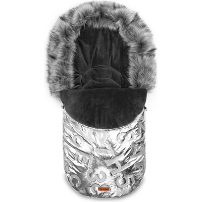 Sensillo do kočíka ASPEN 95 x 45 cm strieborný