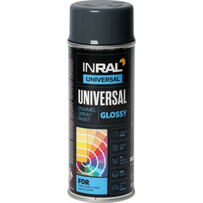 TEGRA INRAL univerzálny email v spreji 400 ml – sivá antracit (RAL 7016)
