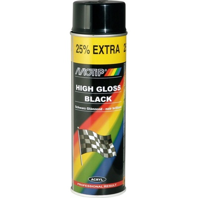 Motip univerzální akrylový sprej 500 ml černý lesk