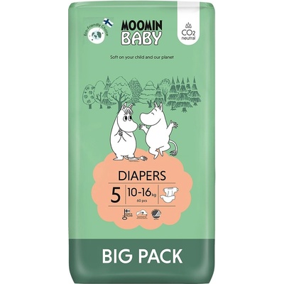 Muumi Baby Moomin 5 Maxi 10-16 kg eko 60 ks