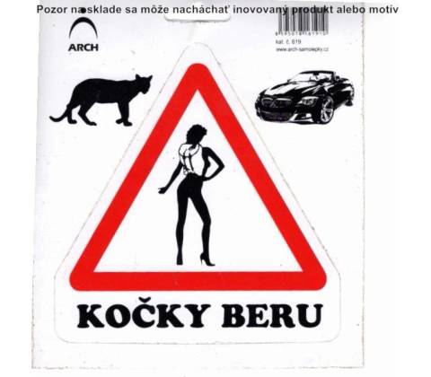Piktogram ,,Kočky beru,,