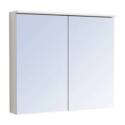 Inter Ceramic Горен шкаф за баня с огледало ALFIO 8017-70, Inter Ceramic, PVC, бял, 80x17x70см (8017-70)