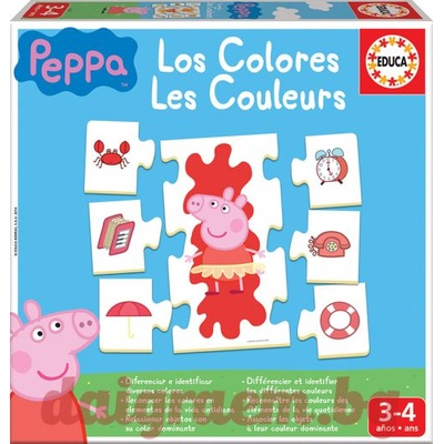 Educa Образователна игра Научи цветовете с Пепа Пиг, Peppa Pig, Прасето Пепа, EDUCA 16225 (EDU16225)