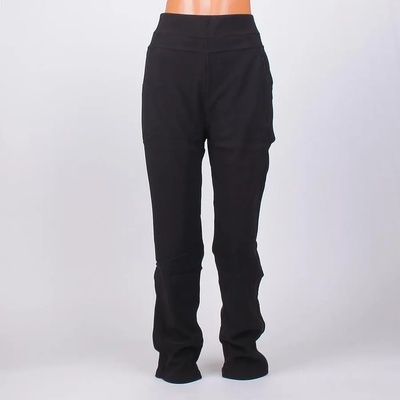 Макси ватиран-клин панталон в черно с декорация