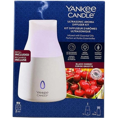 Yankee Candle Ultrasonic Aroma difuzér + náplň Black Cherry 15 ml
