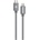 Kanex Premium DuraBraid USB-C to Lightining Cable - сертифициран (MFI) USB-C към Lightning кабел за Apple устройства с Lightning порт (120 см) (сив)