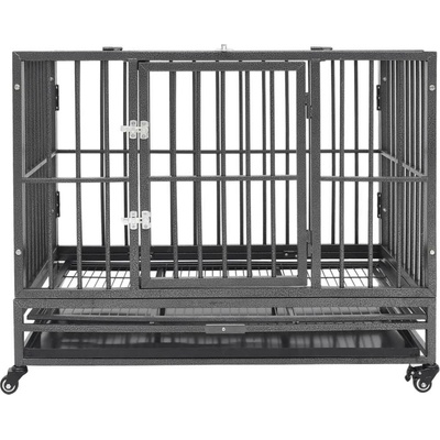 vidaXL Klec s kolečky Ocel 92 x 62 x 76 cm