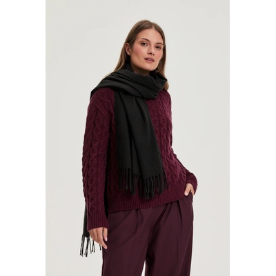 Moodo Шал с ресни черен Moodo Moodo | Cheren | ЖЕНИ | ЕДИН РАЗМЕР