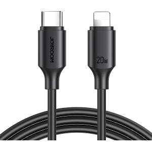 JOYROOM USB - C кабел - Lightning 480Mb / с 20W - 2m - Черен KP22541