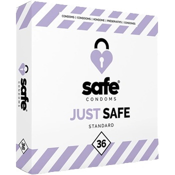 Safe - Condoms with Silicone-Based Lubricant Standard 36 pcs