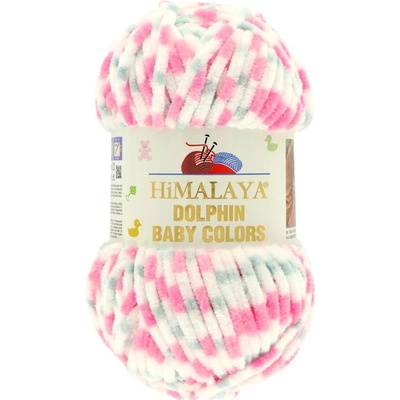 Himalaya Dolphin Baby Colors 80418 biela ružovo sivé bodky