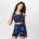 USA Pro Core Racer Back Sports Bra Ladies - Navy Acid Dye