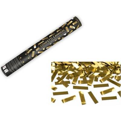 PARTYKONF Konfety 40cm ZLATÉ METALICKÉ - Silvester