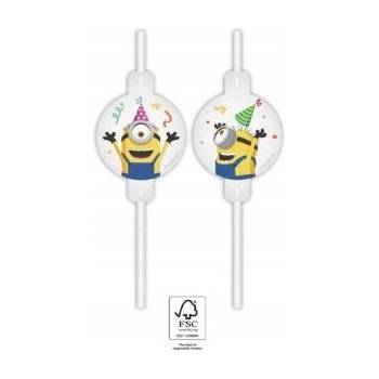Procos Papierové slamky Mimoni 22 cm 4 ks