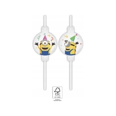 Procos Papierové slamky Mimoni 22 cm 4 ks