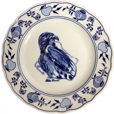 Cibulák Talíř dezertní 19cm DRAVEC Originál Český porcelán Dubí