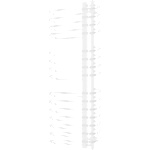 Mexen Ops 1300x550 mm 694W white (W122-1300-550-00-20)