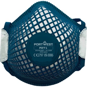 Portwest Респиратор portwest ergonet dolomite p271 / ffp2 с клапан, 10 броя в опаковка (p271whr)
