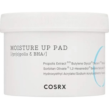 COSRX One Step Moisture Up Pad, хидтариращи тоник-тампони с прополис (8809416470764)