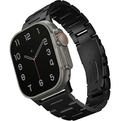 UNIQ Каишка Uniq Osta за Apple Watch 42/44/45/ 49mm Series 1/2/3/4/5/6/7/8/SE/SE2/Ultra, неръждаема стомана, черна (KXG0074054)