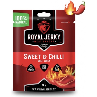 Jerky Royal Hovězí sušené maso Sweet & Chilli 22 g – Zboží Dáma