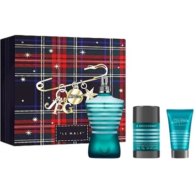 Jean Paul Gaultier Le Male Комплект (EDT 125ml + Deo Stick 75ml + AS Balm 50ml) за Мъже