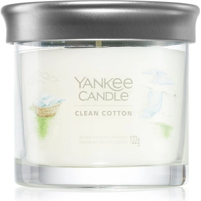 Yankee Candle Clean Cotton ароматна свещ Signature 122 гр