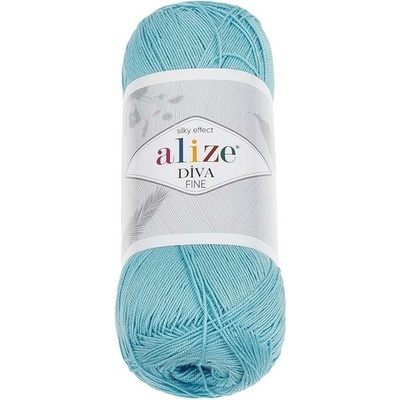 Vlnika Diva Fine 100 g, 350 modrá