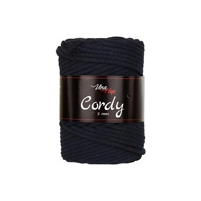 Vlna-hep Cordy šňůry 5mm - 8121 tmavě modrá