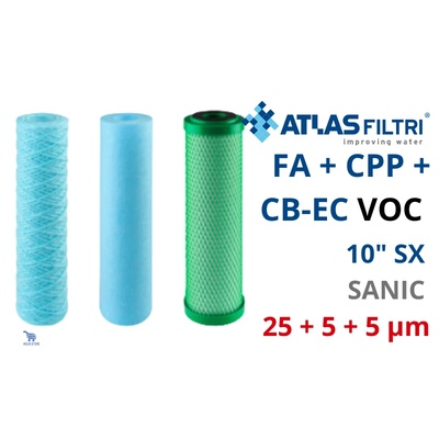 Atlas Filtri Atlas OASIS SANIC Комплект 3 броя филтърни патрони FA/CPP/CB EC VOC (SE6075200)