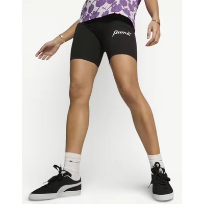 PUMA Essentials Script Biker Shorts Black
