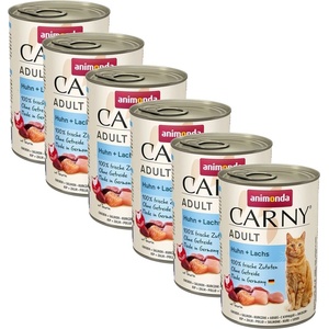 Animonda CARNY Cat Adult пиле + сьомга 6 x 400 г