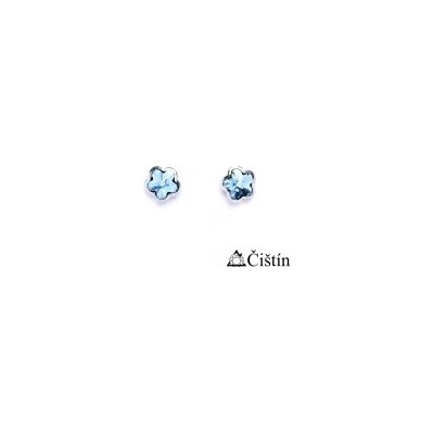 Čištín NŠ 1297 zlaté 281620259 krystal Swarovski Akvamarín
