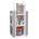 Ginger Home Дървена секция на 4 нива с рафтове Ginger Home - Rocket, White & Gray (TF6914)